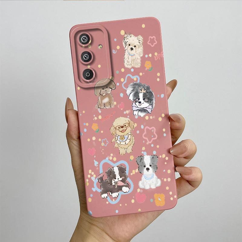 Phone Case for Samsung Galaxy M15 5G F15 5G Fashion Painted Half-wrapped Case Soft Silicon Cases E156 M156 Protection Back Cover