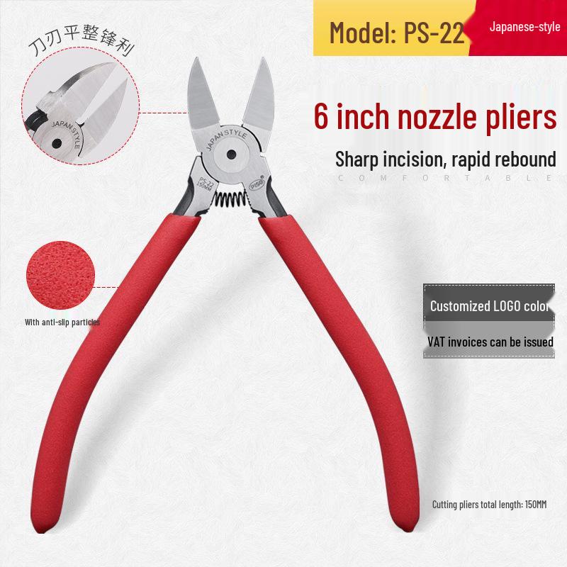 5-Zoll Antistatische Diagonale Nasen-Angusszangen Kunststoff Elektronikzangen