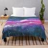 Glamour Milky Way Marble Galaxy Throw Blanket, Warm Cozy Soft Fuzzy Blankets Birthday Gifts, Fluffy Abstract Blanket for Winter