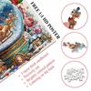 Christmas Crystal Ball Jigsaw Puzzle Santa Snow Village Scene 1000 Pieces Adults Cardboard Puzzle Family Game Home Decor