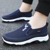 Mesh Breathable Shoes Men's Summer Thin Hollow One Pedal Casual Flying Woven Mesh Lightweight Sports Shoes Cloth Shoes