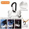 Hilihali Dog Poop Bag Set of Garbage Bag Dog Poop Bag Metal Holder Holder, 2, Holder, Carrier, Hands-Free Holder,