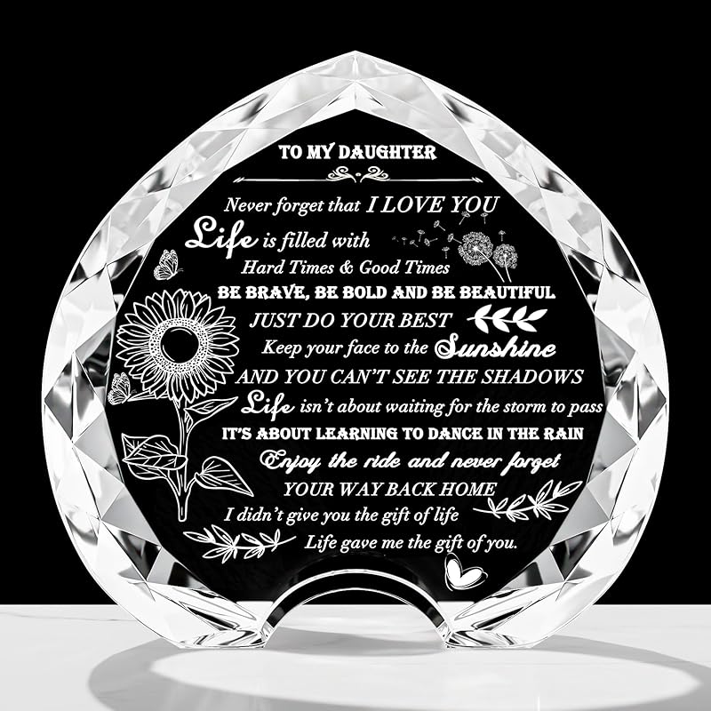 Aunt Gifts From Niece Unique - Crystal Engraved Best Aunt Ever Gifts Ideas For Auntie - Crystal Keepsake Birthday Present To My Auntie On Christmas
