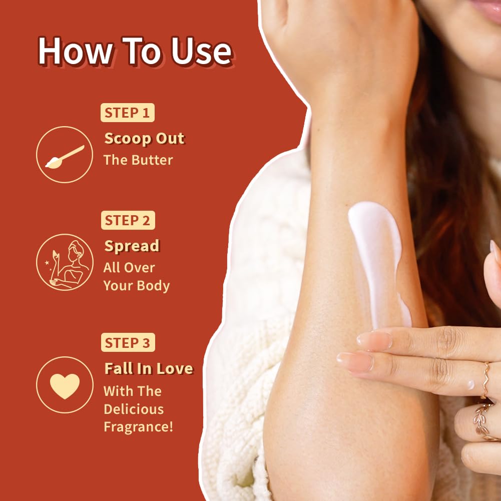 Plum BodyLovin' Hazelnut Eclair Body Butter For Dry To Very Dry Skin Non Greasy Lightweight Deep Moisture 180 g