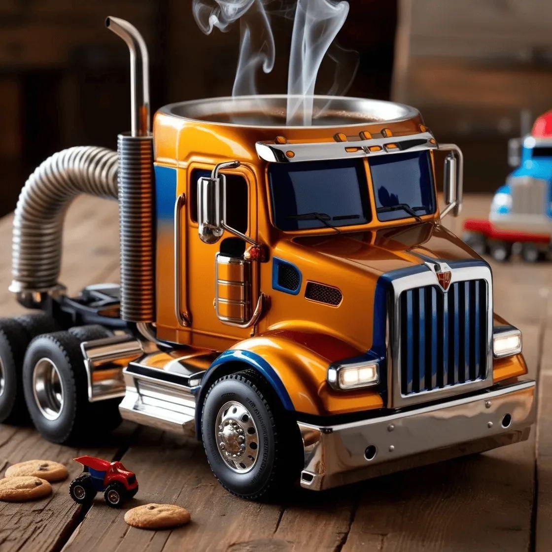 

Semi Truck Coffee & Beer Mugs Ornaments for Home