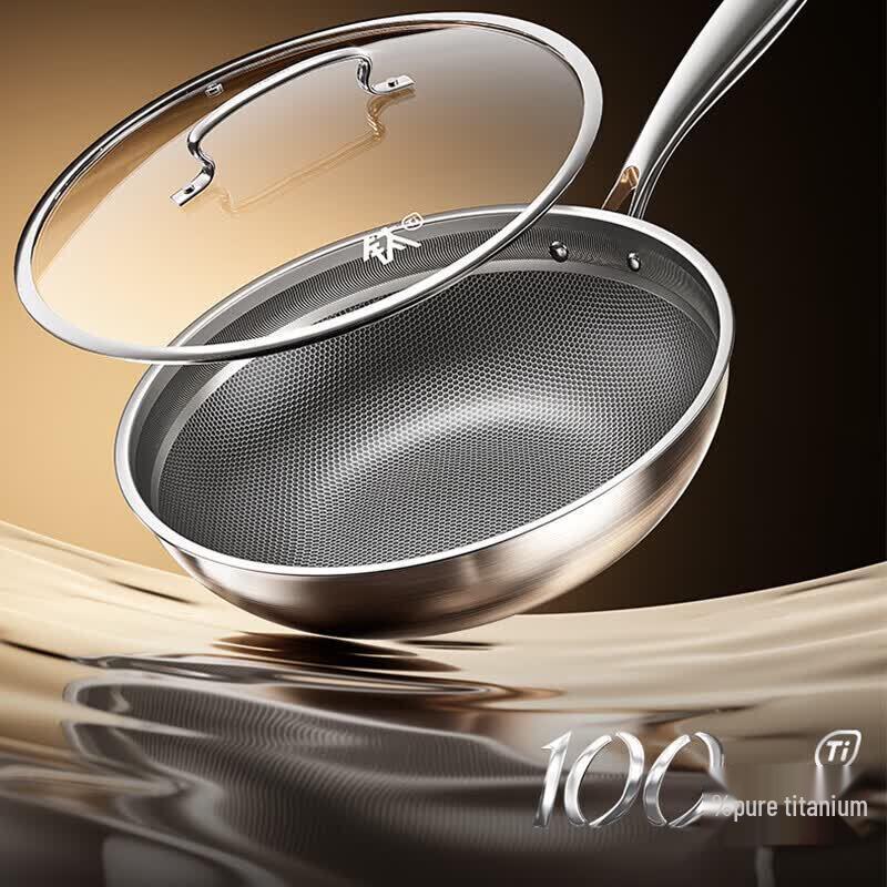 SUPOR 30cm Pure Titanium Non-Coated Wok