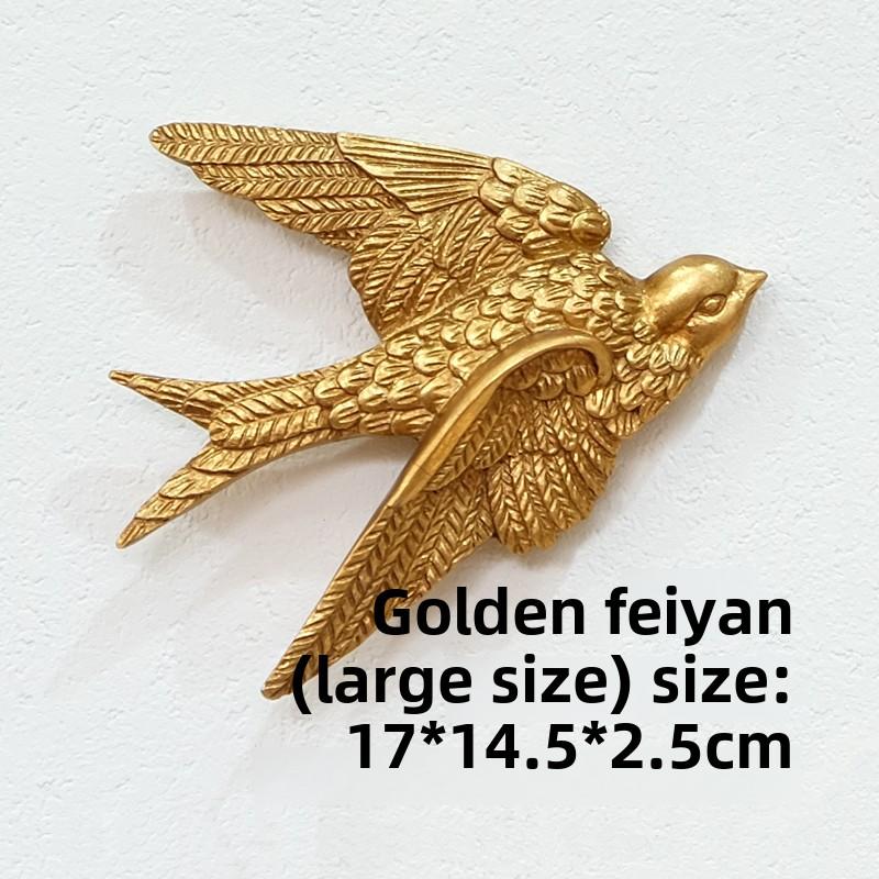 BEPAN European light luxury resin gold little angel wall decoration Swallow nail free wall decoration wall hanging