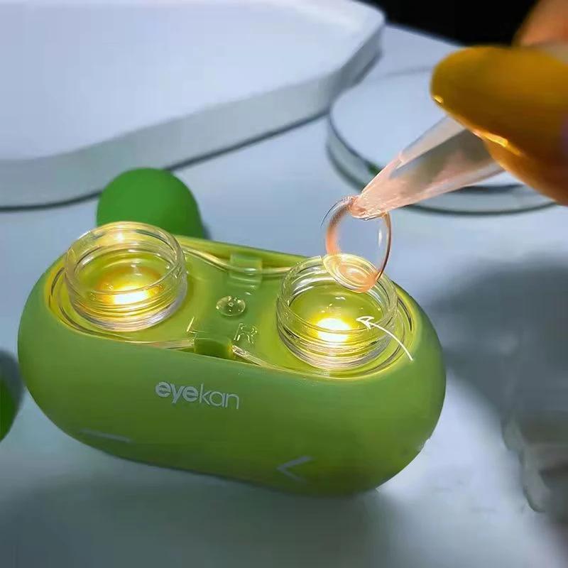 Contact Lenses Cleaner Ultrasonic With Removable Box 110KHz Remove Tear Protein Cleaning Machine Portable Contact Lenses Case