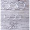 sowaka 9 Pcs Display Stands Acrylic Clear Small Round Baseball Ring Stands Easel Holders for Soft Ball Tennis Ball Spheres Marbles Collection