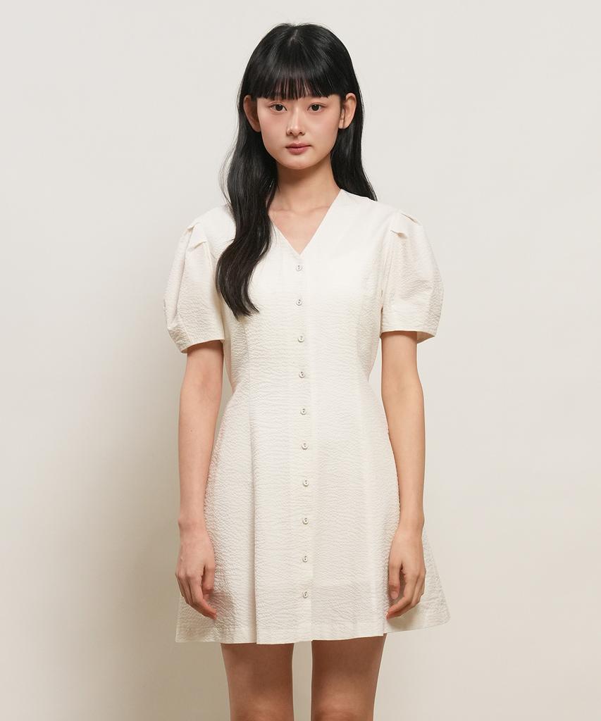 General Idea Voluminous Mini Dress [Ivory] / Gf2Lop511