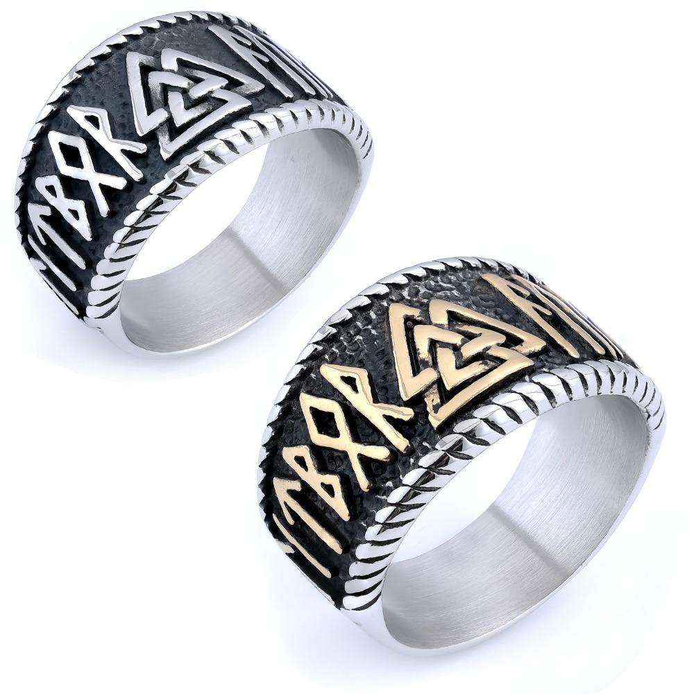 Viking Warrior Ring Norse Rune Ring for Men Unique Norse Mythology Jewelry