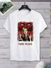Hipster Twin Peaks Printed Unisex  Shirt Loose T-shirt Top Short Sleeve O-neck Street   Hot Sale