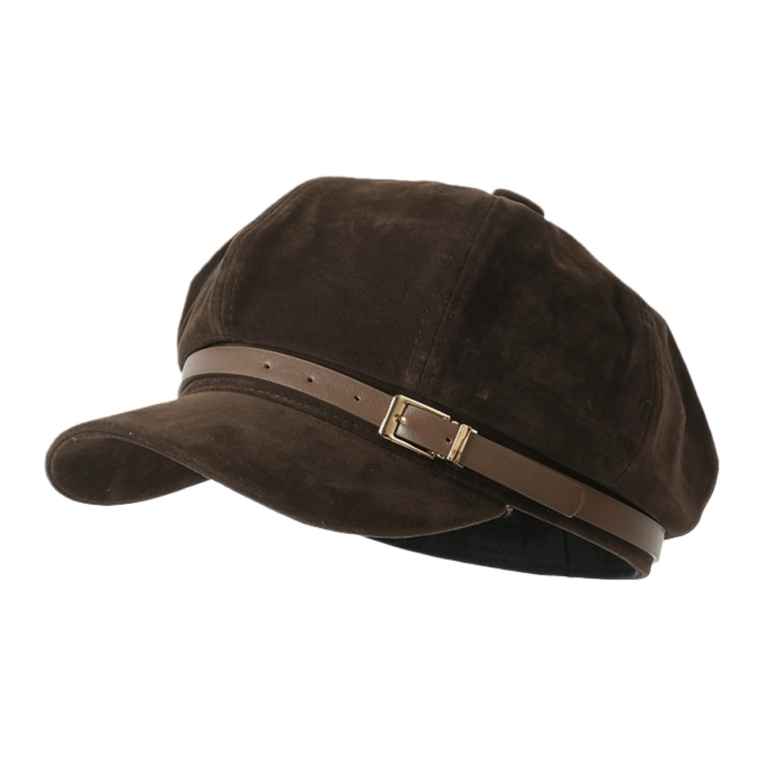 

Suede Casquette Sun UV Adjustable Retro [Weuiean] Women s Hat, Autumn/Winter, Warm, Protection, Face-Slimming Effect, Cut, Size, Style, BLPR-62 кофейный