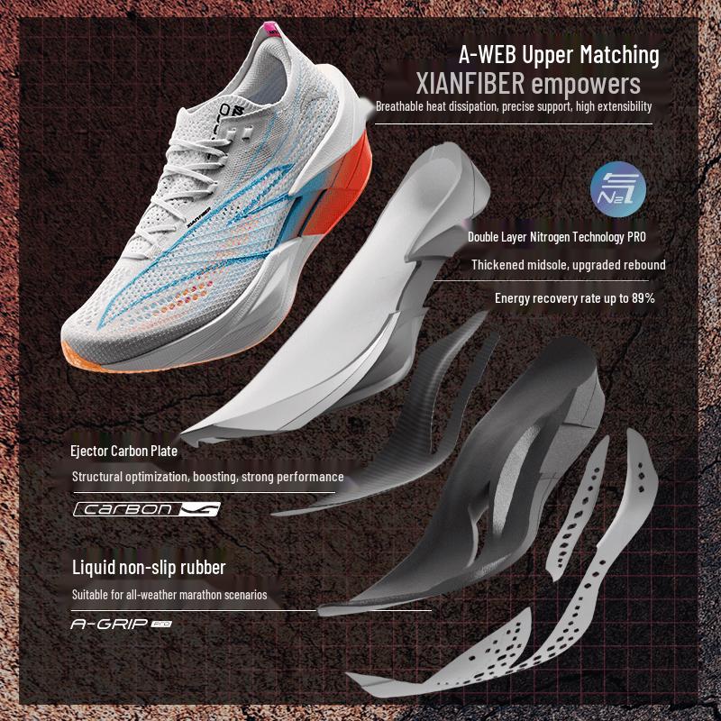 ANTA C202 6 PRO Men s Marathon Carbon Plate Running Shoes 7