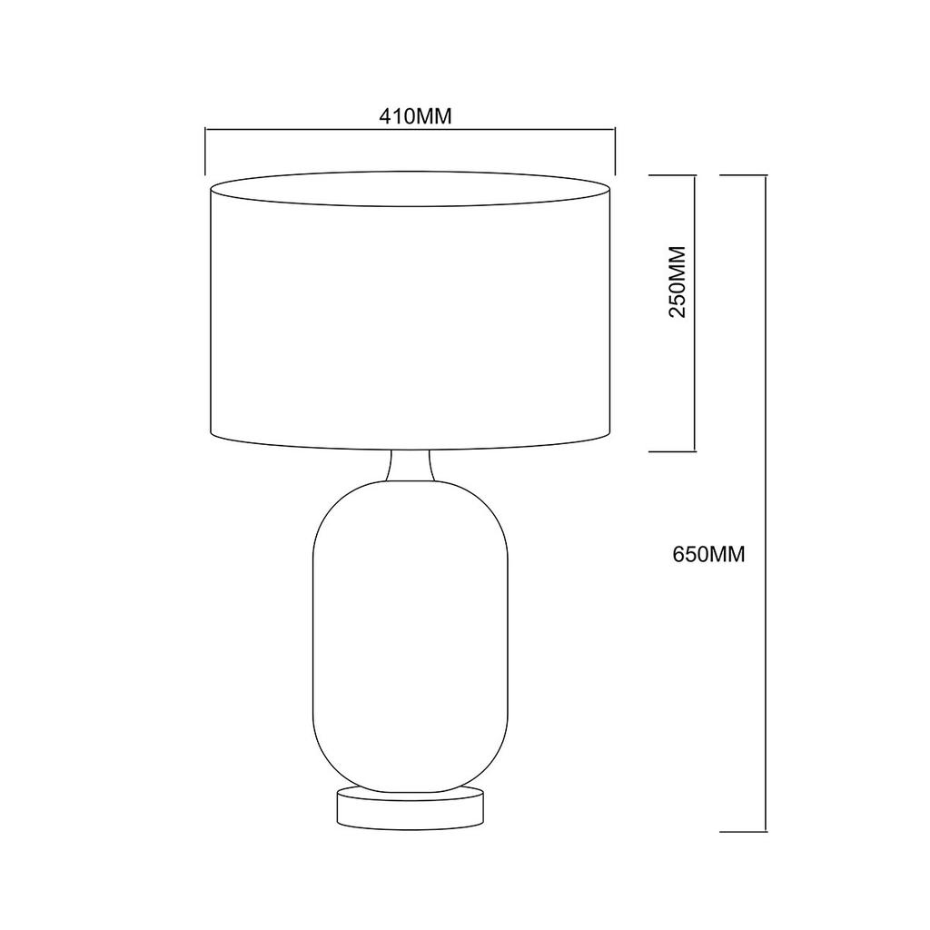 Lampa Stołowa Tamiza 1 E27 Biały Light Prestige Lp-1515/1T Big White