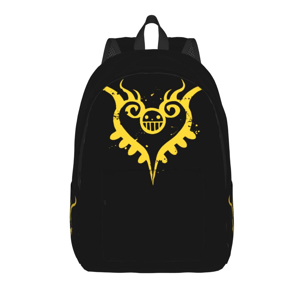 Monkey D. Luffy One Piece Fashion Backpack with Pocket Student Work  Daypack for Men Women College Canvas Bags
