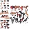 Realistic World Horse Model Set Static Miniatures Of Keat Marshal Morgan And Freis