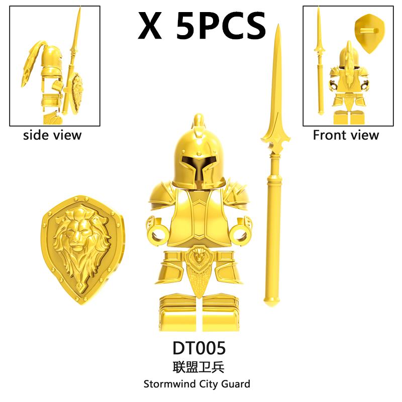 medieval Warcraft Strom Guard Featuring Arthas Accessories Scenes Building Blocks Figures Toy for Children Gifts DT8902 DT8904