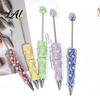 Decorative Stationery for Students DIY Beadable Pen Bling Rhinestones And Faux Pearls Beaded Creative Gifts Sisters Black Ink Ballpoint Pen