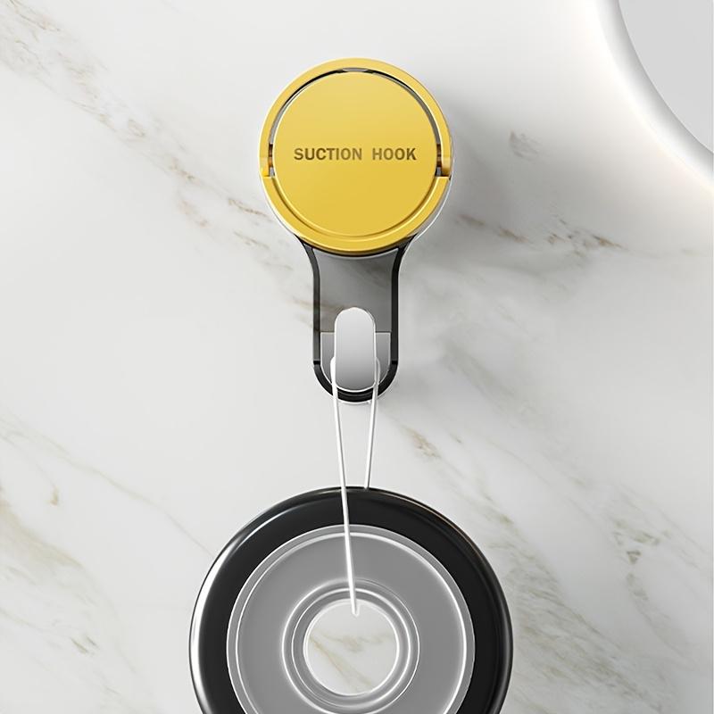 1/2 Stück Bohrfreie Saugknapfhaken Leistungsstarke Vakuum Selbstklebende Wandhaken Langlebige Handtuchhalter für Küche Badezimmer Mehrzweckhaken
