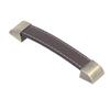 3Pcs Wardrobe Door Leather Handle Antique Drawer Pull Handle Luggage Wine Box Handle