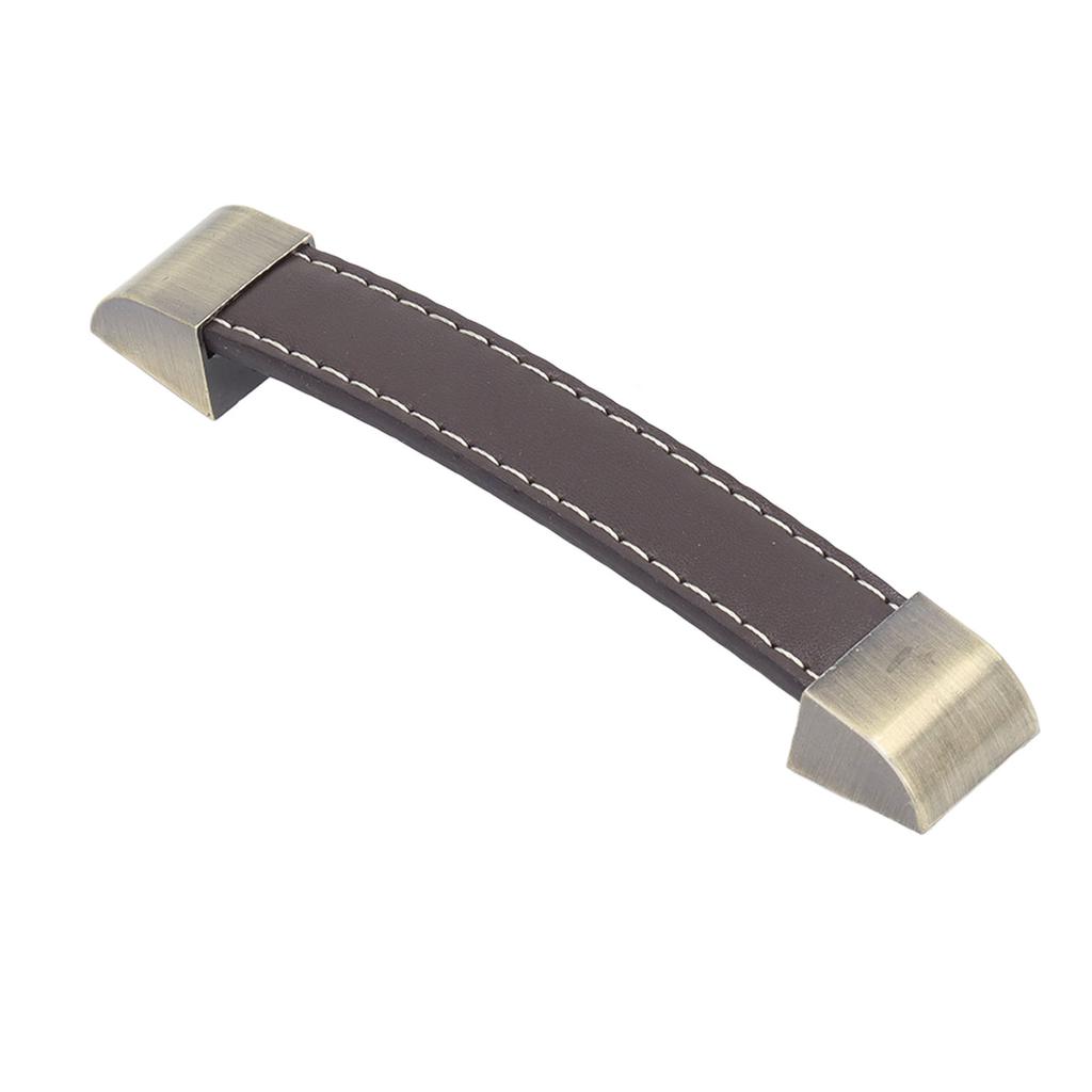 3Pcs Wardrobe Door Leather Handle Antique Drawer Pull Handle Luggage Wine Box Handle