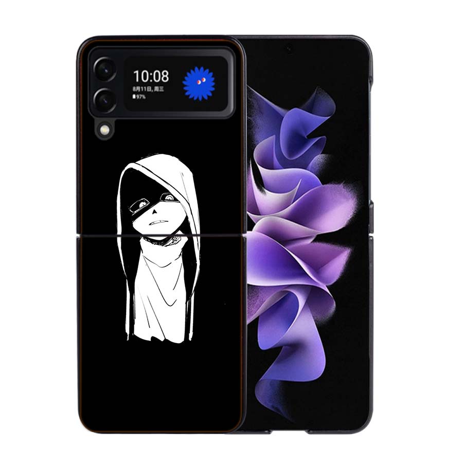 Game Undertale Phone Case For Samsung Z Flip 7 6 5G Galaxy Z Flip4 Z Flip5 Z Flip3 Coque Black Hard PC Shell Protective Cover