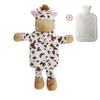 Water Hot Bottle With Plush Cover Soft Fluffy Monkey Unicorn Rubber Hand Warmer