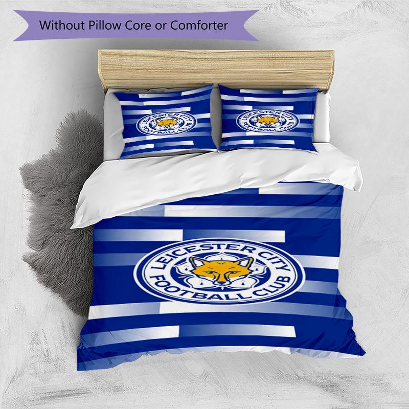 City Football Club Printed Pattern Duvet Cover Set – includes 1 duvet cover and 2 matching pillowcases Bedroom decor Christmas gifts