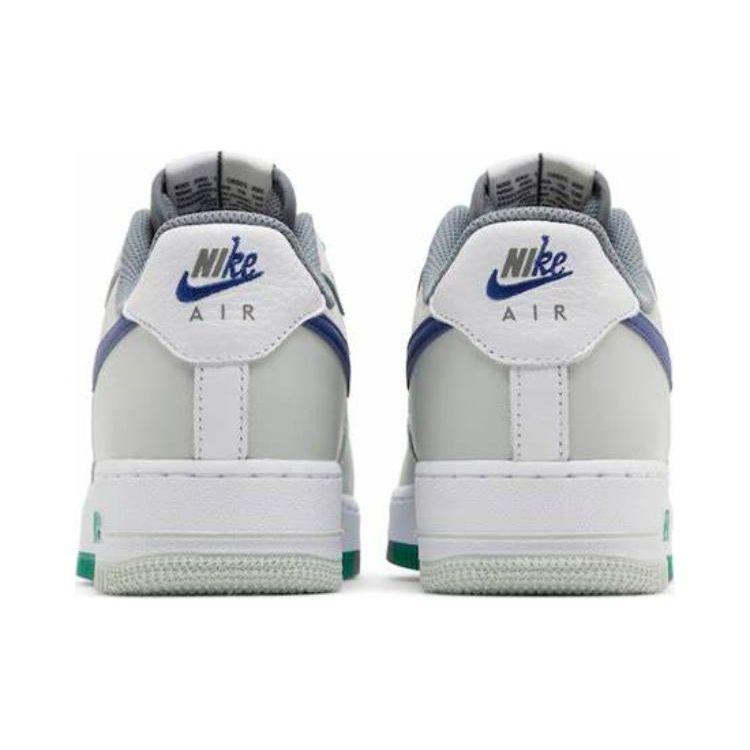 Nike Air Force 1 07 LV8 Split - Light Silver Deep Royal Homme Baskets Gris Blanc Fumée-Gris FD2592-001