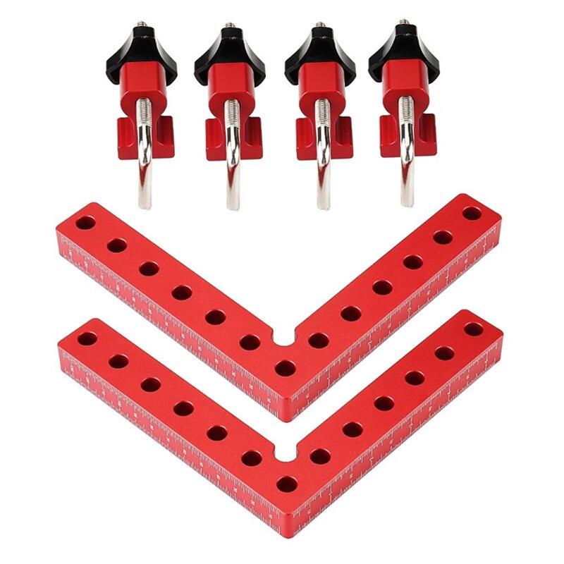 140mm Right Angle Woodworking Triangle Ruler & 120mm Clamping Combination Tool