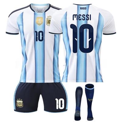 2627 Argentina Home No. 10 Messi Jersey No. 11 Di Maria No. 21 Dybala Football Jersey