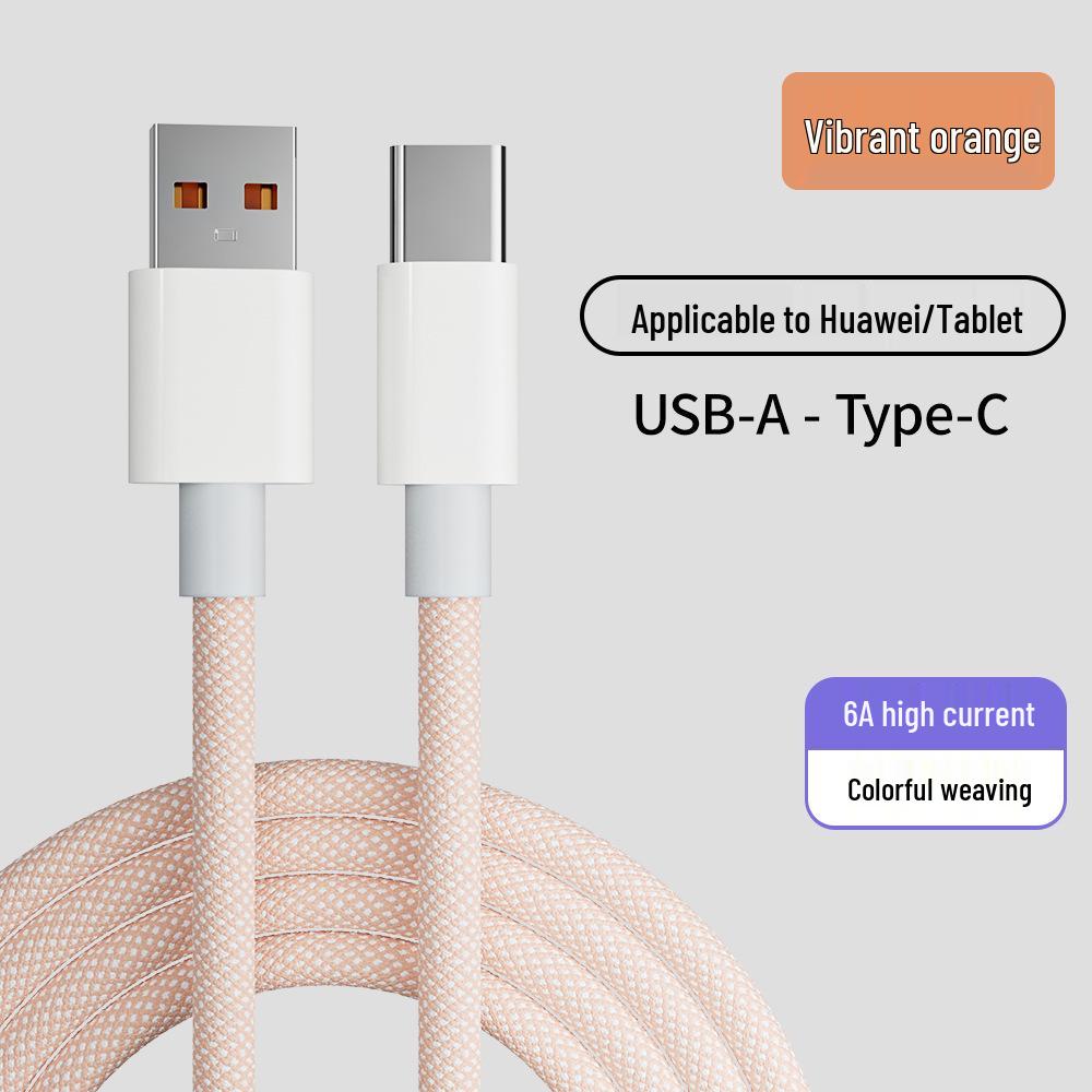 High-Speed Braided Charging Cable for Huawei, Xiaomi, Apple, and iPhone 15 - PD20W Compatible