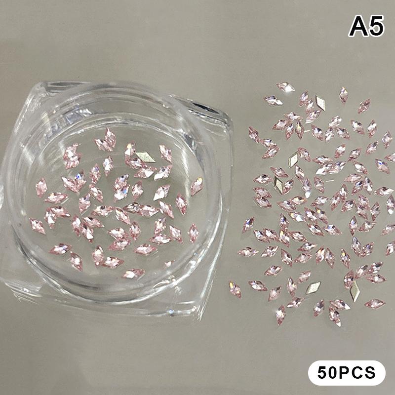 12 Gitter Gemischte Mini Zirkon Nagel Diamanten Pferdeaugen Diamanten Weiß Champagner Nagel Strass Glänzend Bunte Nagel Juwelen Nagel Charms