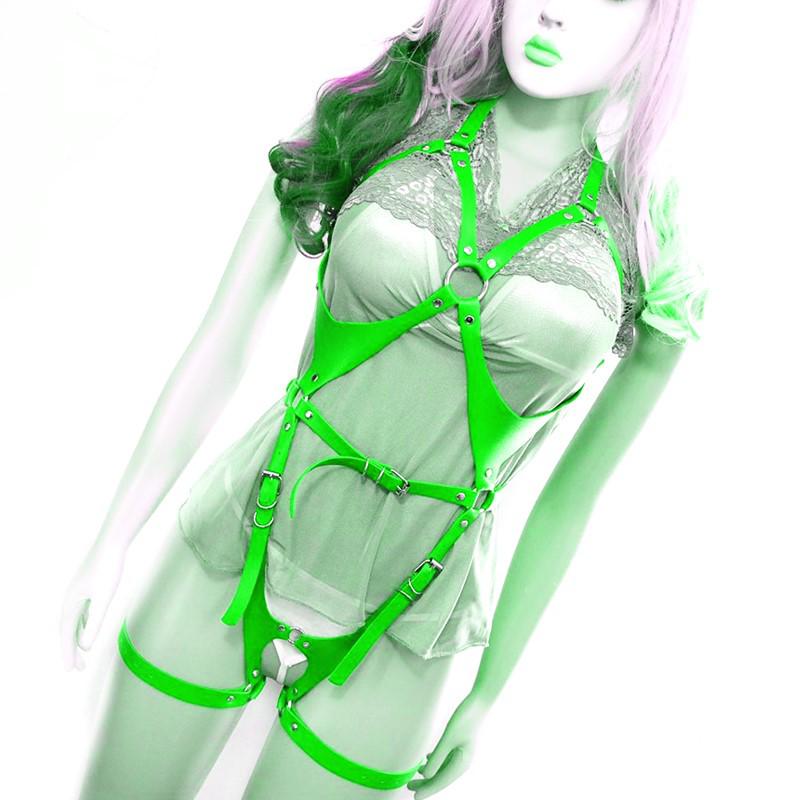 Punk Leather Waist Chain & Leg Ring Belt - European/American Style, Harajuku Couple's Trendy Accessory