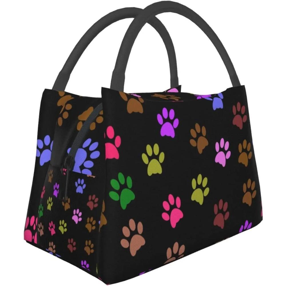 Lunch Bag for Women Men Insulated Lunch Box Line Cat Durable Cooler Tote Bag Organizer Lunch Holder for Kids Adult Office Picnic