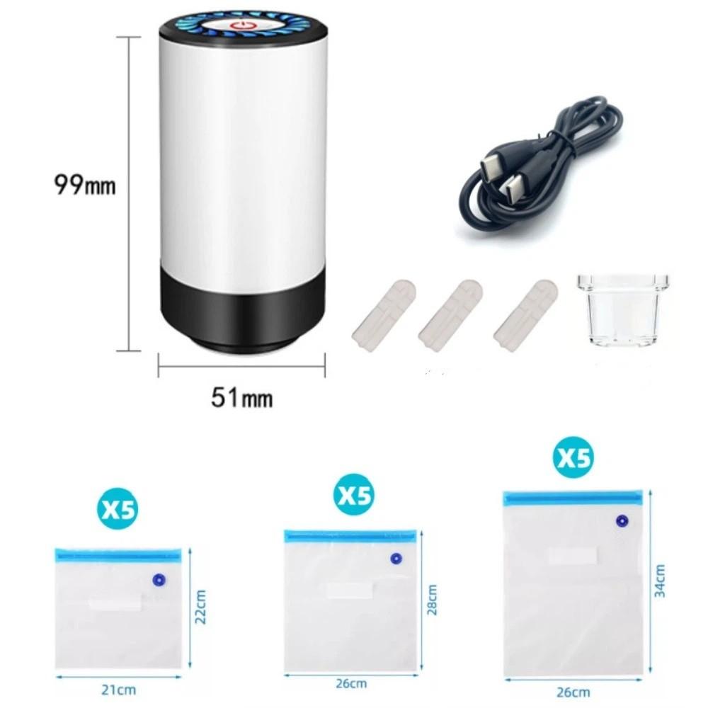 Low Noise Electric Vacuum Pump Mini Body Compressed Bag Air Pump Vacuum Bag Pump  Food Preservation