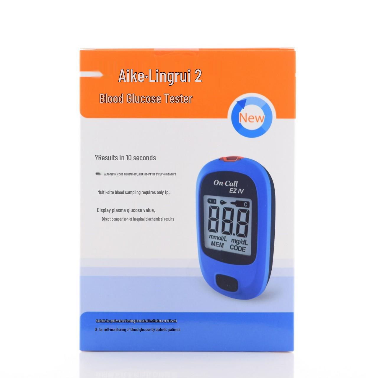 Aike Lingrui 25 тест-полосок для измерения уровня глюкозы в крови
