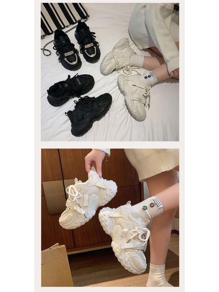 Damen Winterstiefel mit Fleecefutter - Höhenverstärkend, Warm, Kältebeständig, Lässige Sneaker