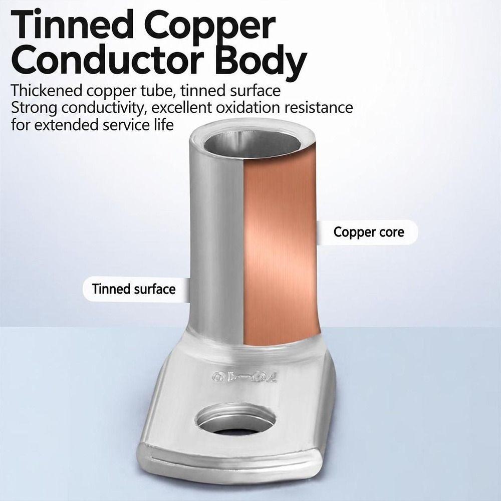 Tinned Copper Right Angle Crimp Terminal L Shape Wire Connector Terminal For Plug Connection