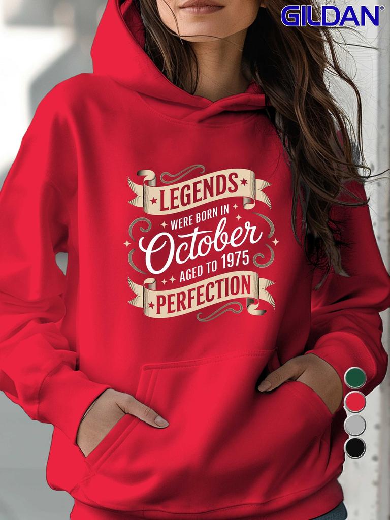Legends Born October 1975 women's hoodies