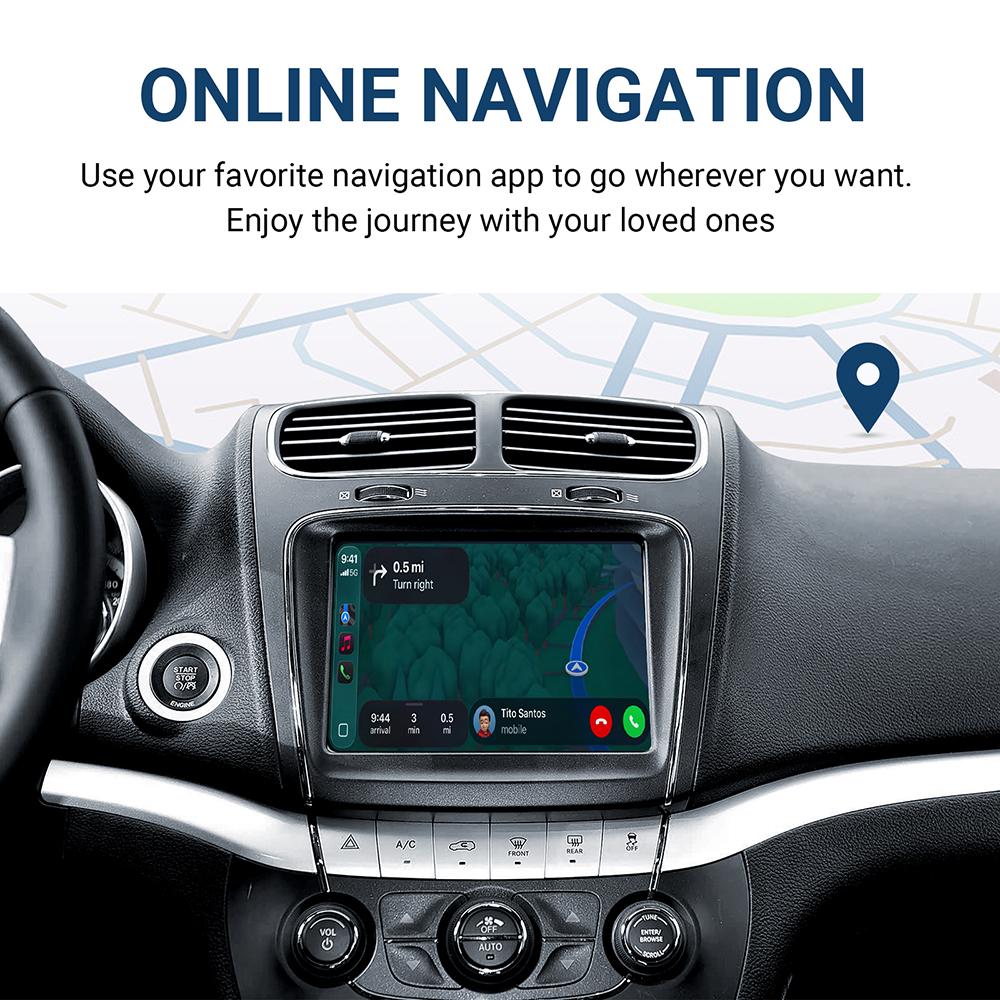 Wireless CarPlay For Fiat Freemont 2013-2018 With Rear Camera