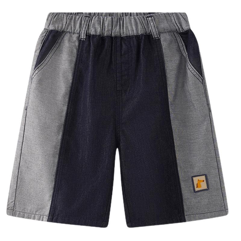 

MQD Boys Anti-fade Spliced Denim Shorts 160
