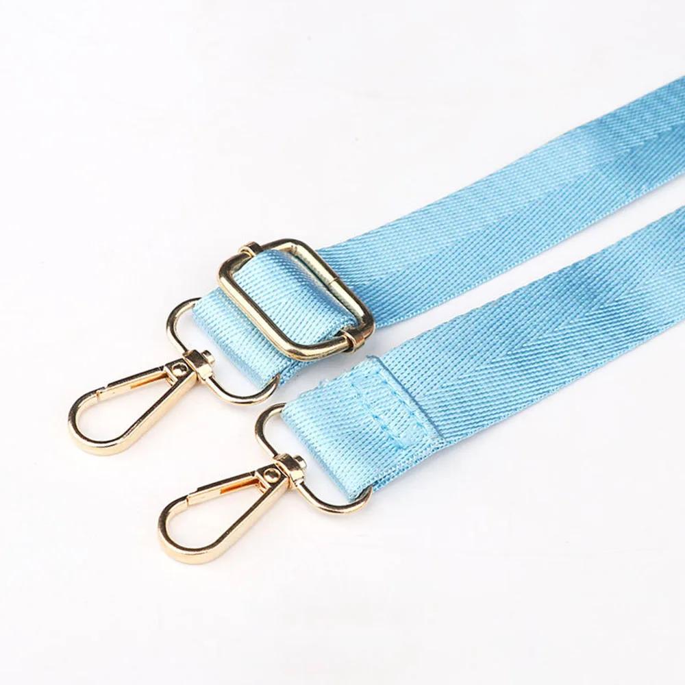 1.3m Adjustable Long Shoulder Bag Strap Nylon Wide Replacement Strap For Woman Messenger Bags Accessories With Lobster Clasp