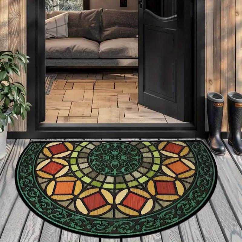 Pattern Welcome Door Mat Anti Slip Floor Mat Indoor and Outdoor Entrance Carpet Home Decoration Skid Resistant Carpet
