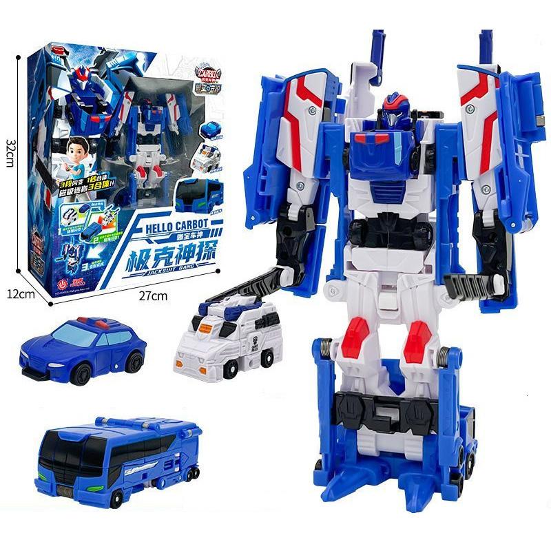 New ABS Carbot Transforming Robot To Car Toys Action Figures Multiple Modes Transformation Car Toy for Child Gift