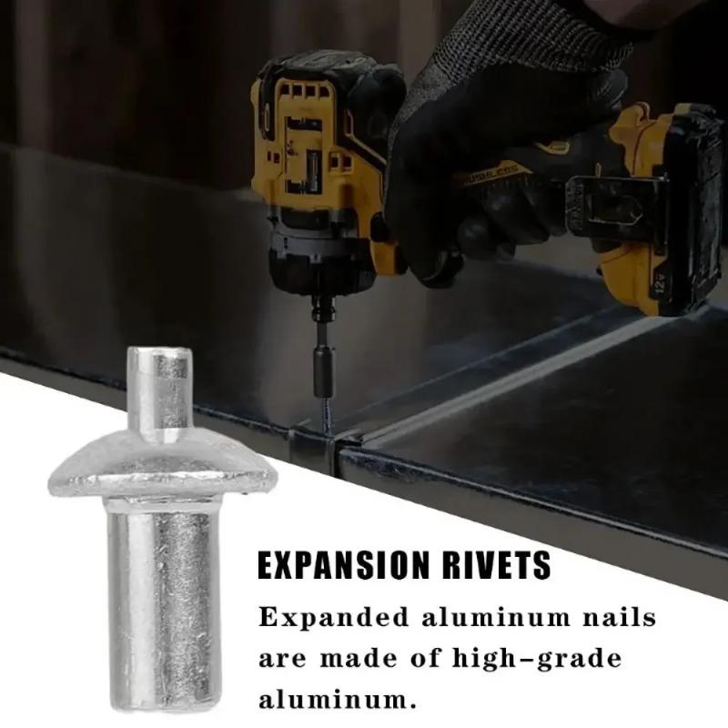 Hammer Drive Expansion Rivets Percussion Expansion Aluminum Nail Head Piercing Knock Type Small Tapping Screws Fasteners Kits