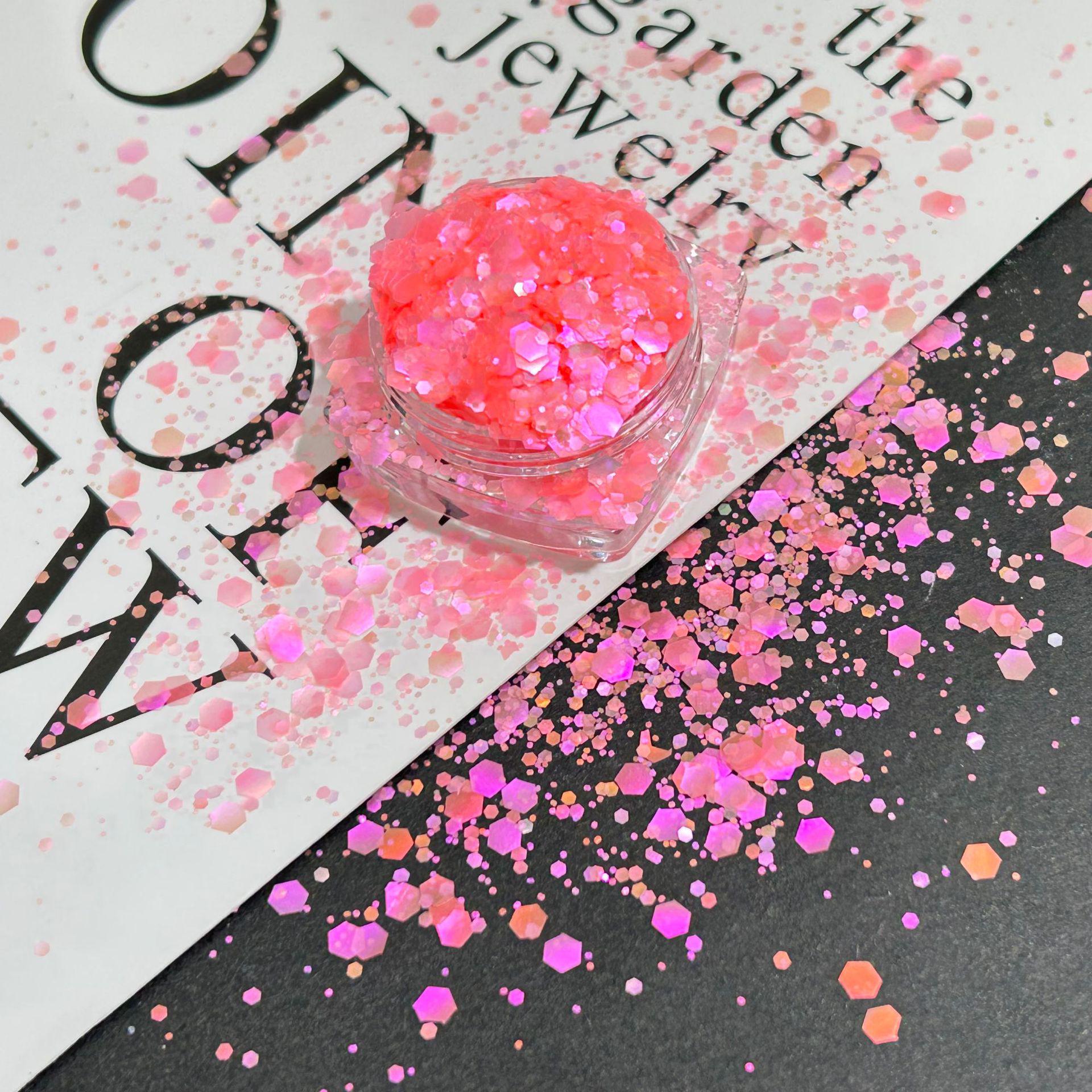 

Поляризованные Пастельные Ультратонкие Крупные Блестки Украшения для Нейл-арта 50g