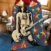 Music T-The R-Ramones Throw Flannel Cozy Print Blanket, Portable, Durable Machine Washable Cute Cool