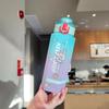 Gradient Sports Water Bottle Two-color Cute Sports Kettle Beautiful Plastic Water Cup  Travel